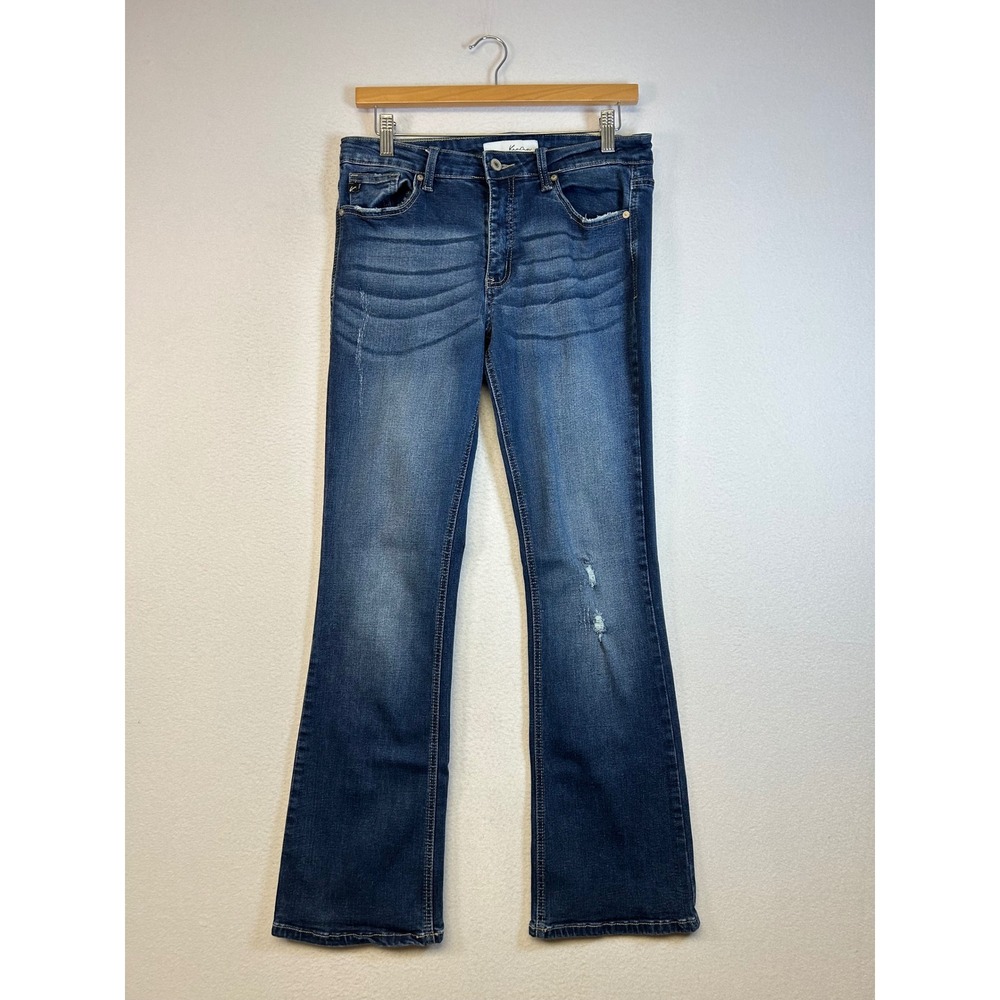 KanCan Women's Dark Blue Boot Cut Jeans